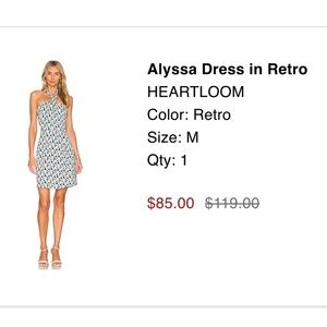 HEARTLOOM Alyssa Dress in color retro (Medium)